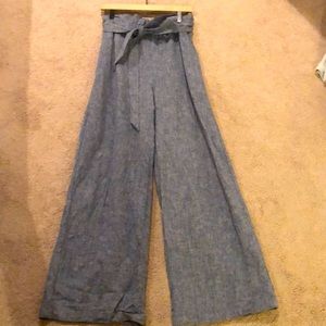 Express wide leg, linen pants - only worn ONCE
